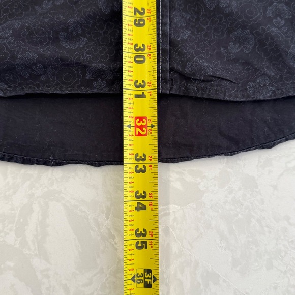 Rock & Roll Cowboy Floral Print Western Shirt Mens Long Sleeve Button Up Black L - Picture 8 of 8